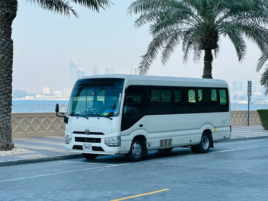 22 Seater Coaster Mini Bus Rental in Dubai